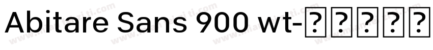 Abitare Sans 900 wt字体转换